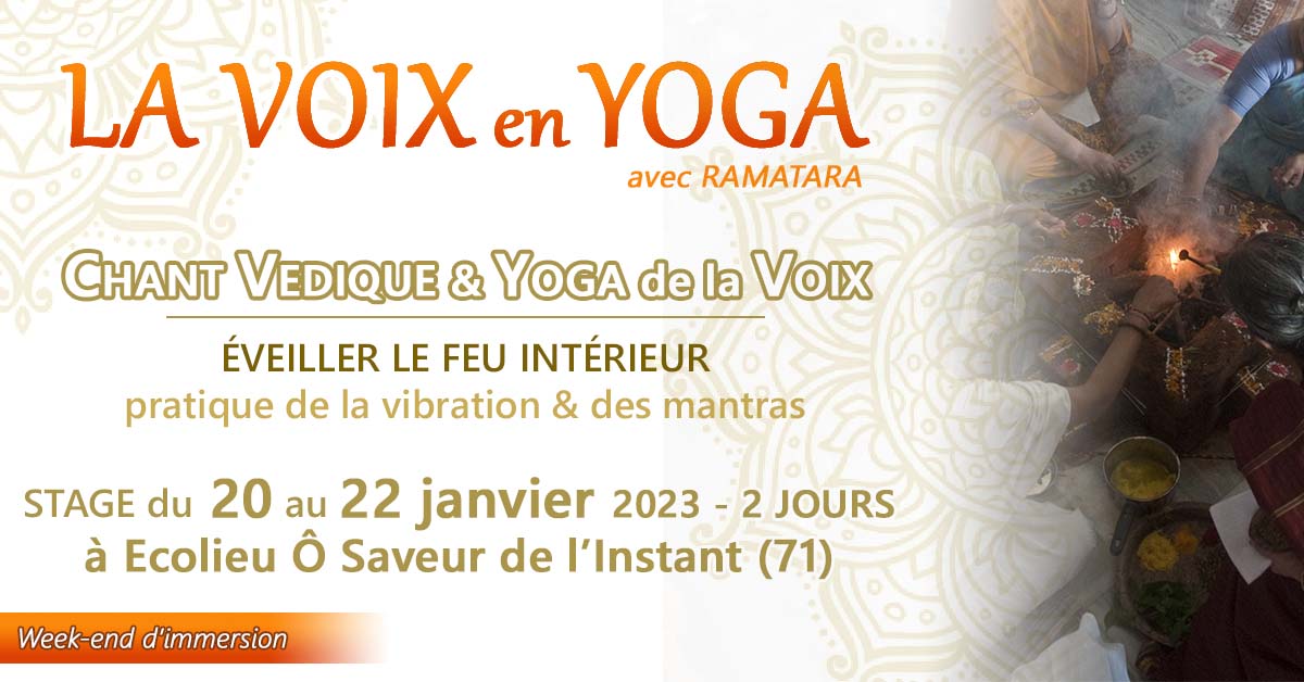 STAGE d'HIVER - 2 JOURS : La Voix en Yoga (71)
